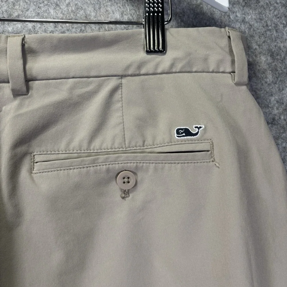 Vineyard Vines Men's Shorts 38 Khaki Performance Breaker Short Golf‎ Chino